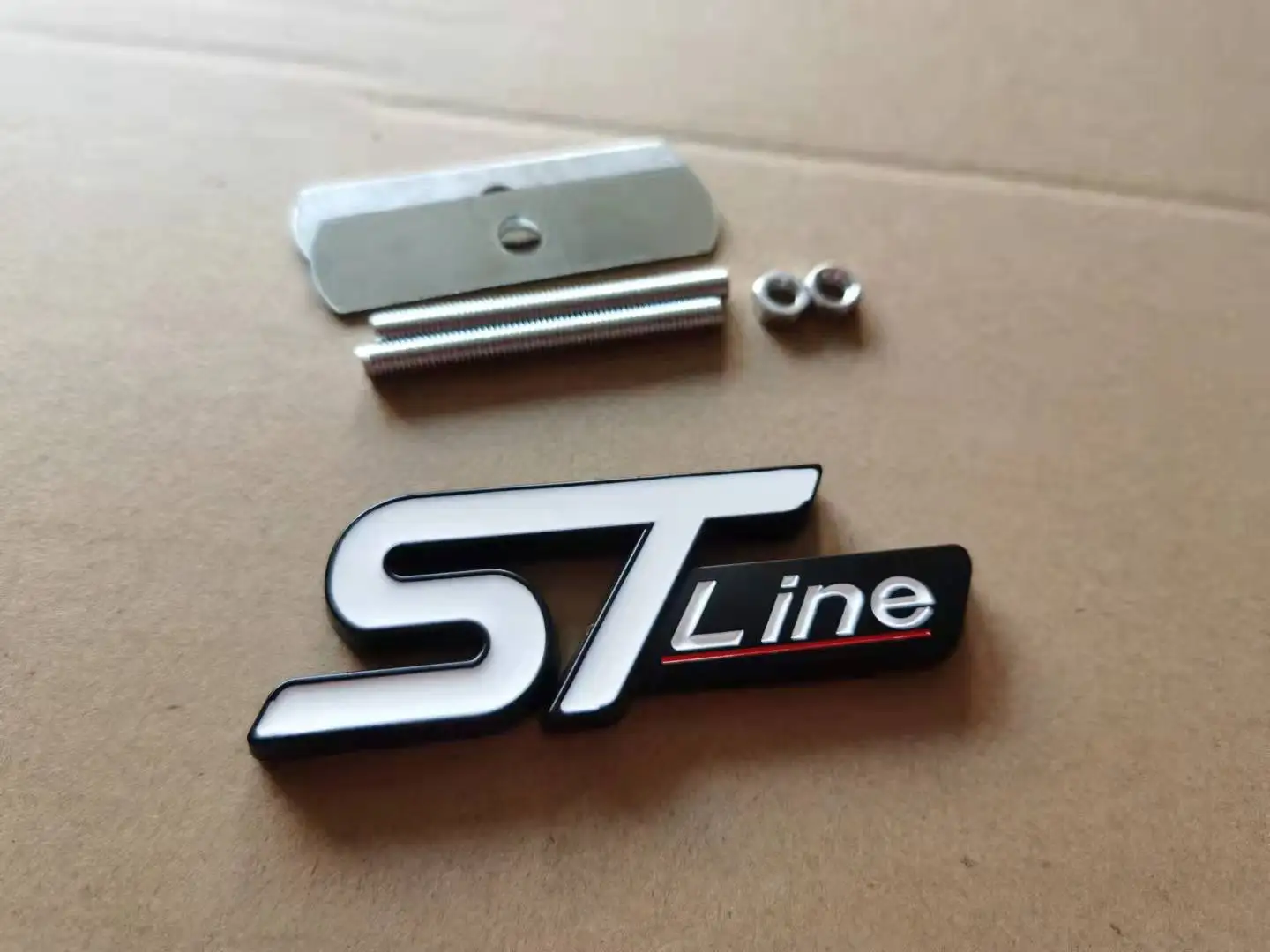 1 металлическая звезда ST line передняя решетка автомобиля эмблема значок
