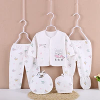 newborn clothes pure cotton baby suit 0 6 months spring and autumn kids tops pants unisex 2 sets 1 lot xb12