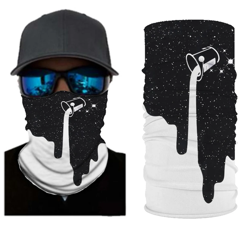 Бесшовный шарф для рыбалки с 3D рисунком черепа походная бандана Шейная маска
