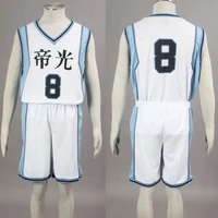 kuroko no basuke basket teiko 2nd white school basketball suit mens uniforms boys sport clothes no 8 kise ryota cosplay costume