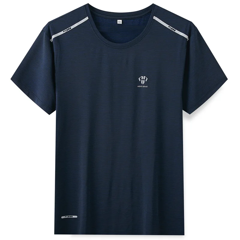 

Summer new men's fattening plus size sports leisure short sleeve T-shirt