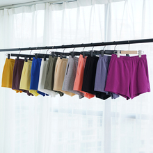 25 colores suave de algodón spandex jogger mujer pantalones cortos de verano de las niñas pantalones...