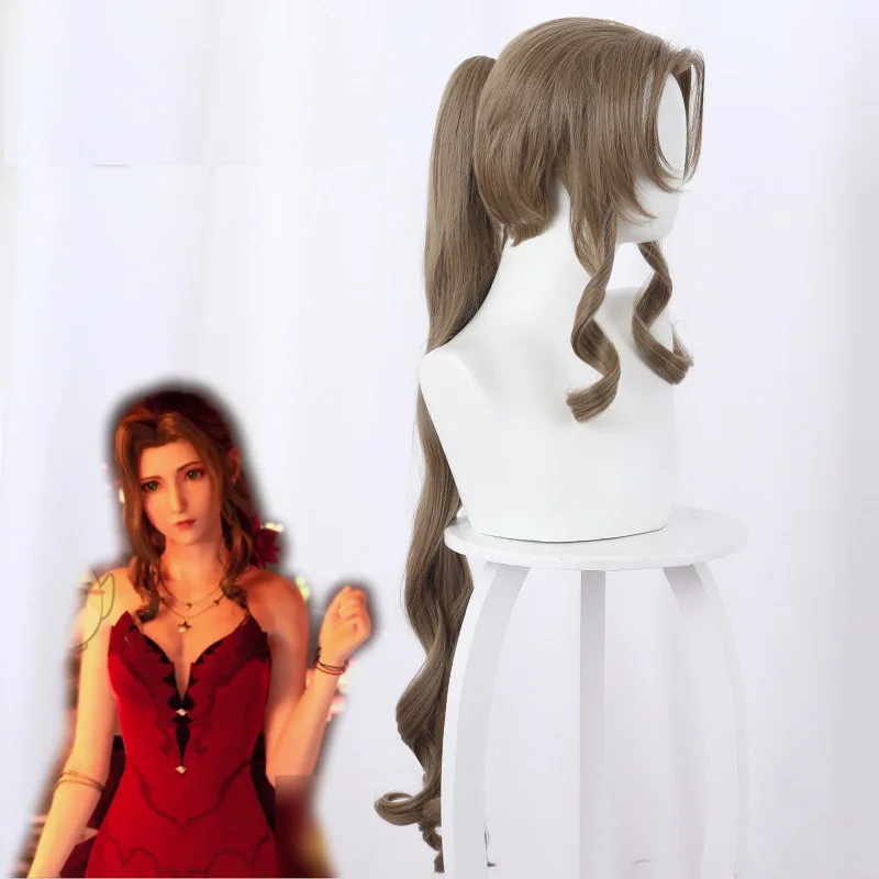 Парик PWEINCY gainsfun Aerith FF7 аксессуары для косплея Последняя Фантазия 7 переделка