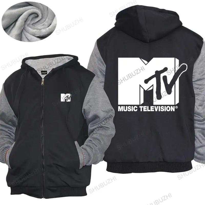 

winter mens shubuzhi thick hoody Mtv Throwback hoodies Retro 80S 90S Bands Pop Music Tv Culture many color tops fashion unisex