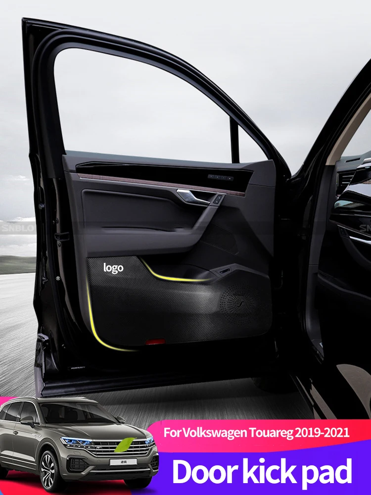 Car Door Kick Pad For Volkswagen VW Touareg 2011-2021 Protection Side Edge Film Anti-kick Mat Interior Stickers Accessories
