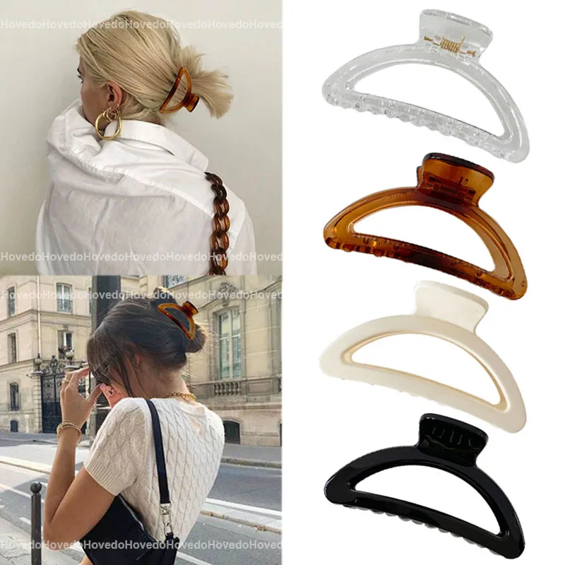 

Simple Style Hair Clips Women Girls Claw Clip Hair Claws Hair Clamps Claw Clips Hairpins Barrette Crab Hair Accessories Gifts