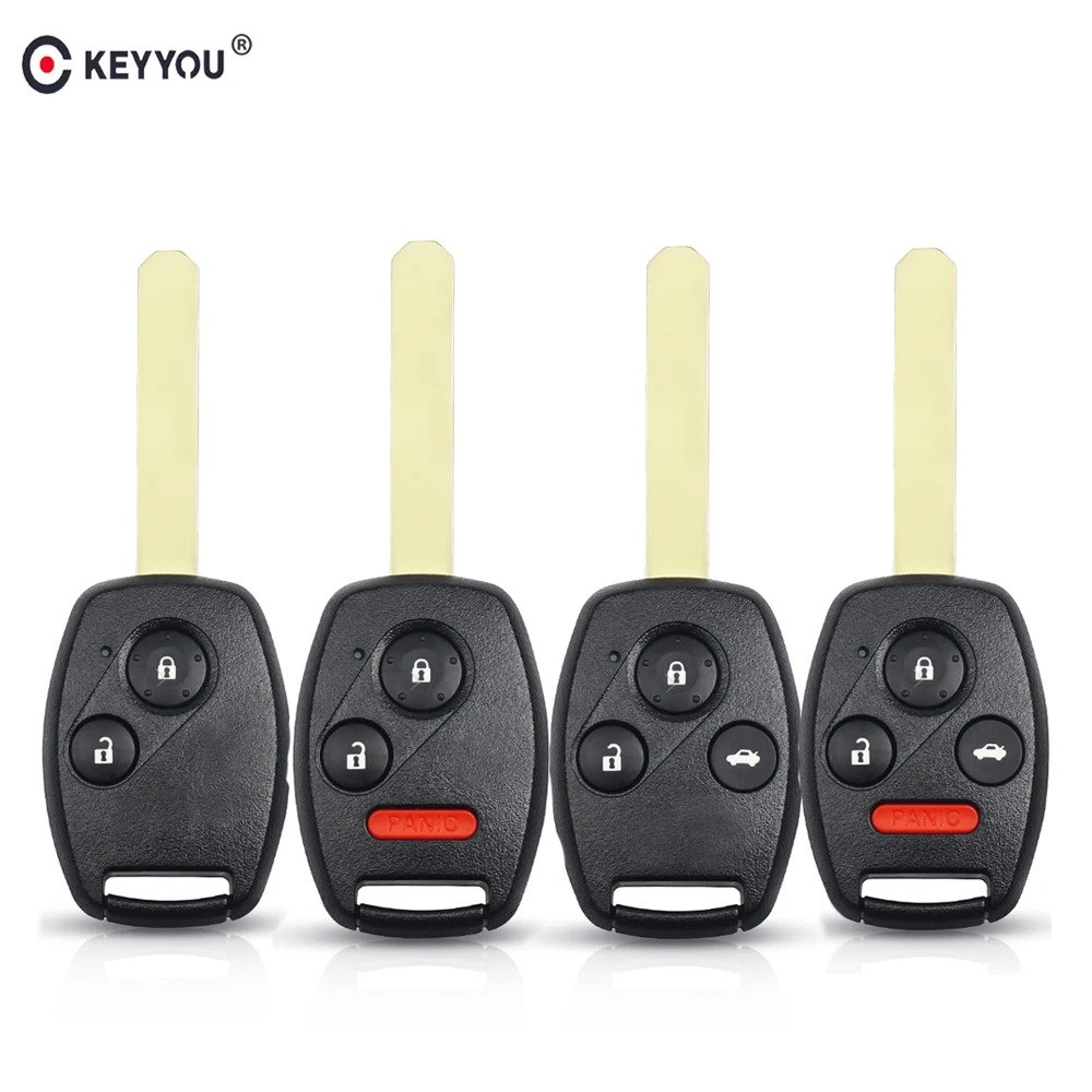 KEYYOU 2/3/4 кнопочный автомобильный чехол для ключей дистанционного брелока Honda Fit CRV