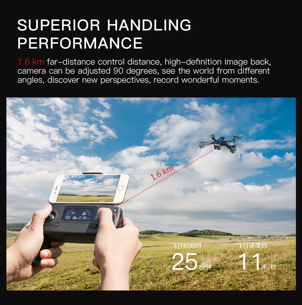 SJRC F11 Дрон с GPS с Wi-Fi FPV 1080 P Камера бесщеточный Quadcopter 25 минут время полета жест Управление складной Дрон Vs CG033 Z5
