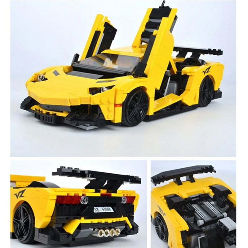 XingBao 03008 креативный MOC Technic серия Lamborghining набор автомобилей Обучающие строительные