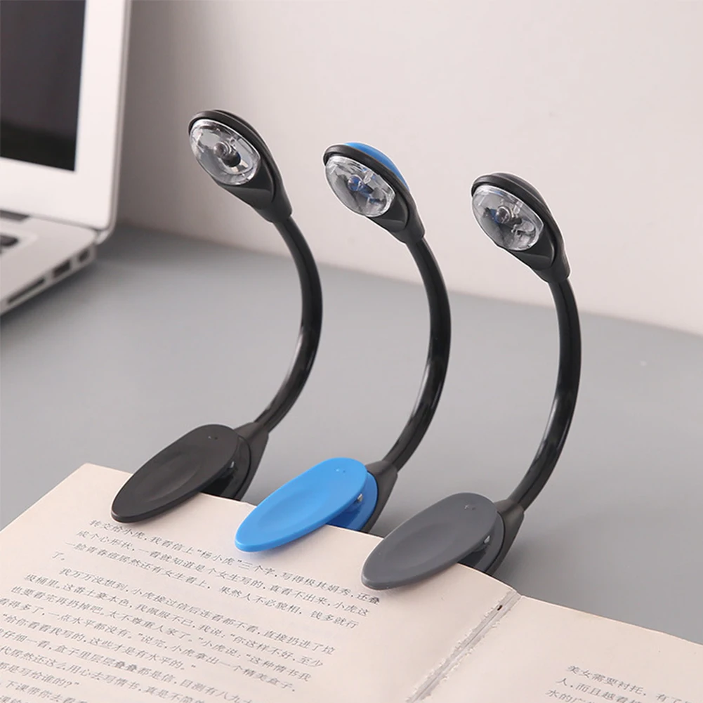 

Mini Portable LED Reading Light Travel Bedroom Clip-On Flexible LED Book Lamp For Kids Gifts