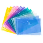 Пластиковый прозрачный пакет А4, 10 шт., случайных цветов, папка для документов, сумка для канцелярских принадлежностей, школьные и офисные принадлежности