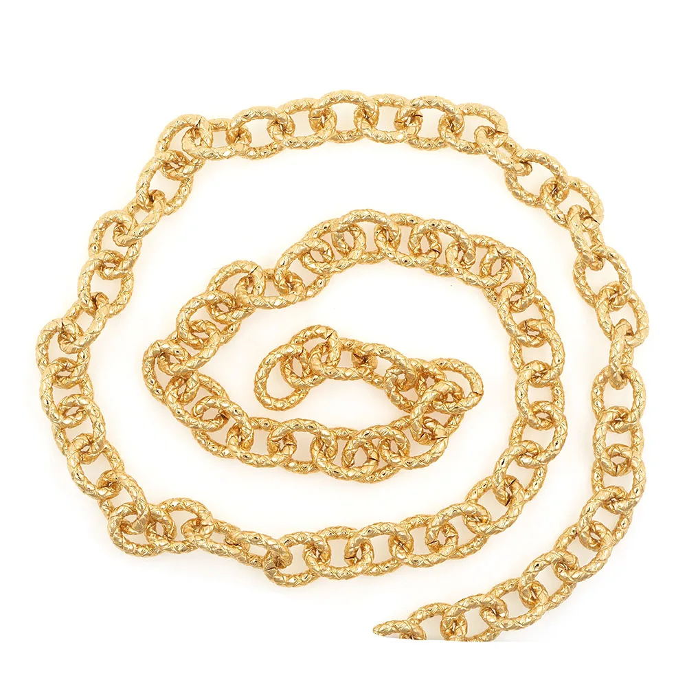 

Brass Gold Plated Oval Chain, DIY Necklace, Chain Discovery, Production Supplies