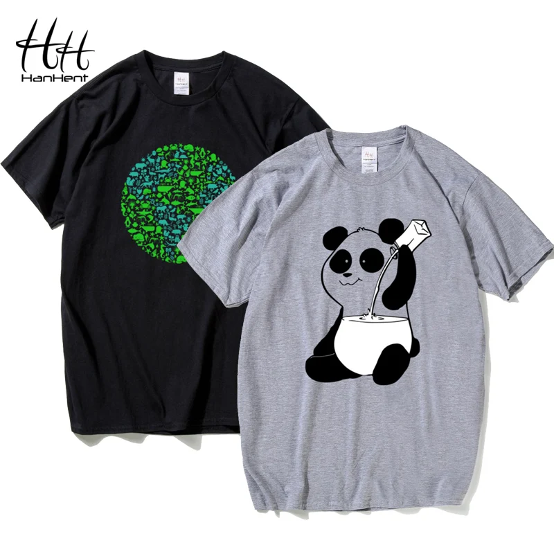 Мужская хлопковая футболка с круглым вырезом и принтом|Мужские футболки| |