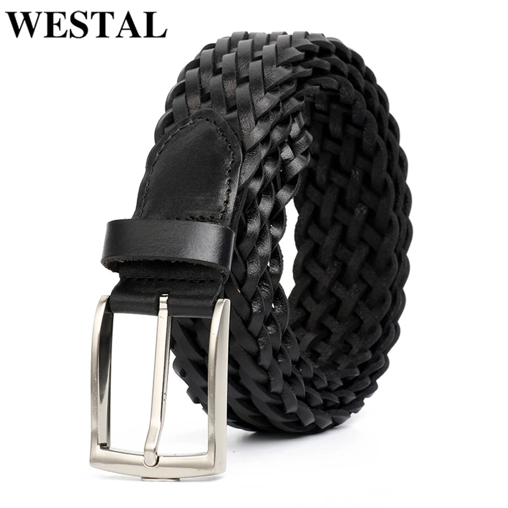 WESTAL belt male fashion leather belt men male genuine leather strap luxury pin buckle men's belt Cummerbunds ceinture homme