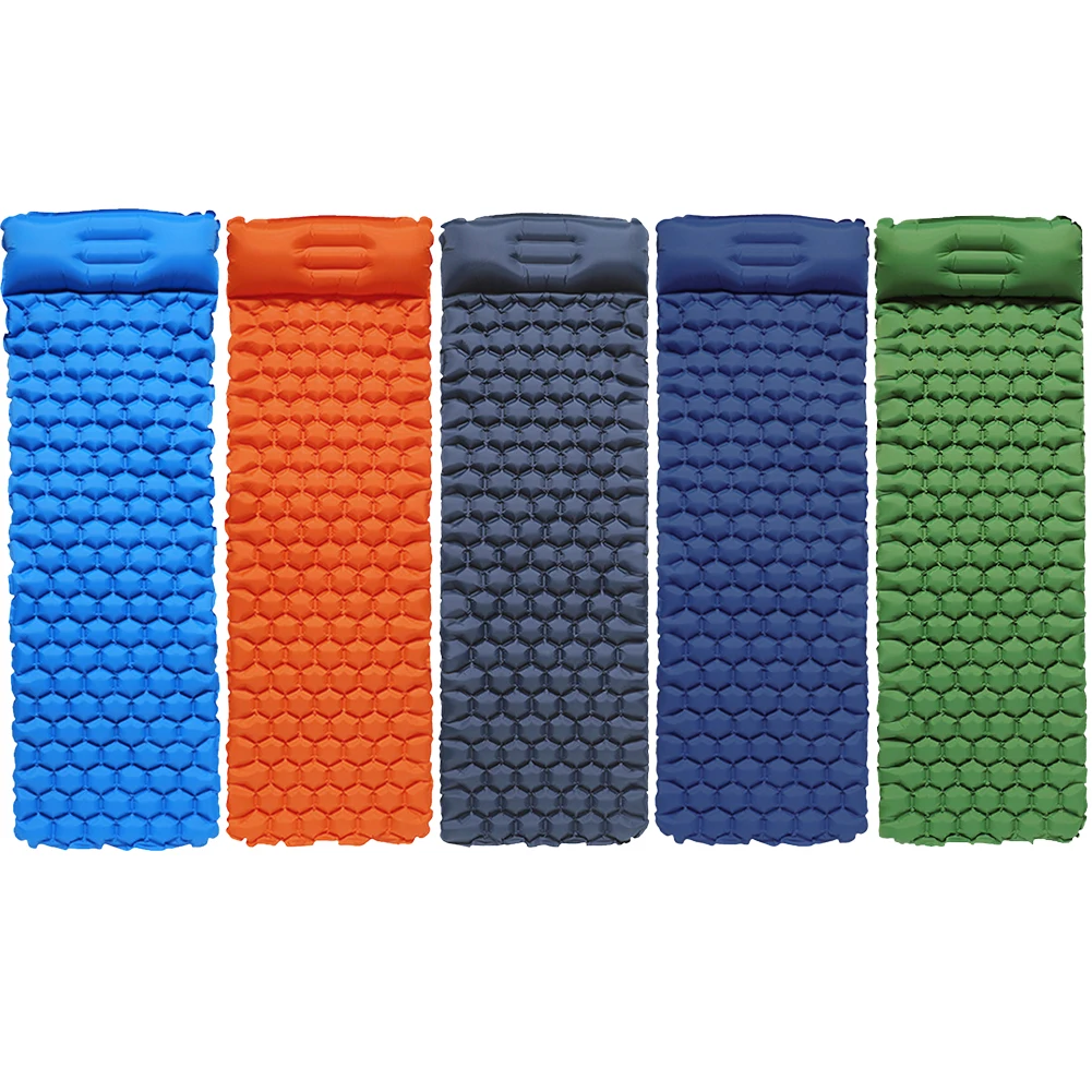 

Надувной спальный матрас, легкий водонепроницаемый влагостойкий нейлоновый пневматический матрас из ТПУ, портативный матрас, коврик для к...