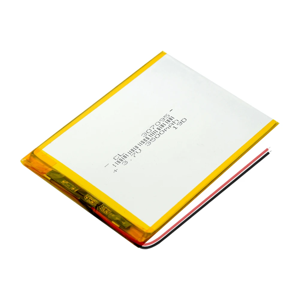 Лидер продаж литий-полимерный аккумулятор 307095 с 2 проводами 3500 в мАч литий-ионный