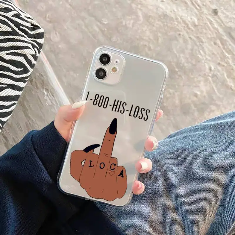 

Black girl Phone Case Transparent for iPhone 11 12 mini pro XS MAX 8 7 6 6S Plus X 5S SE 2020 XR