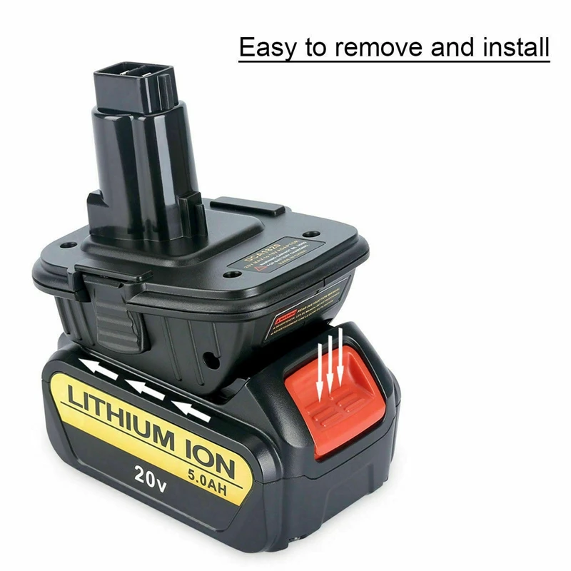 2 Pack DCA1820 Li-Ion Battery Adapter Converter for DEWALT 20V to 18V Max Lithium Ion Tools |