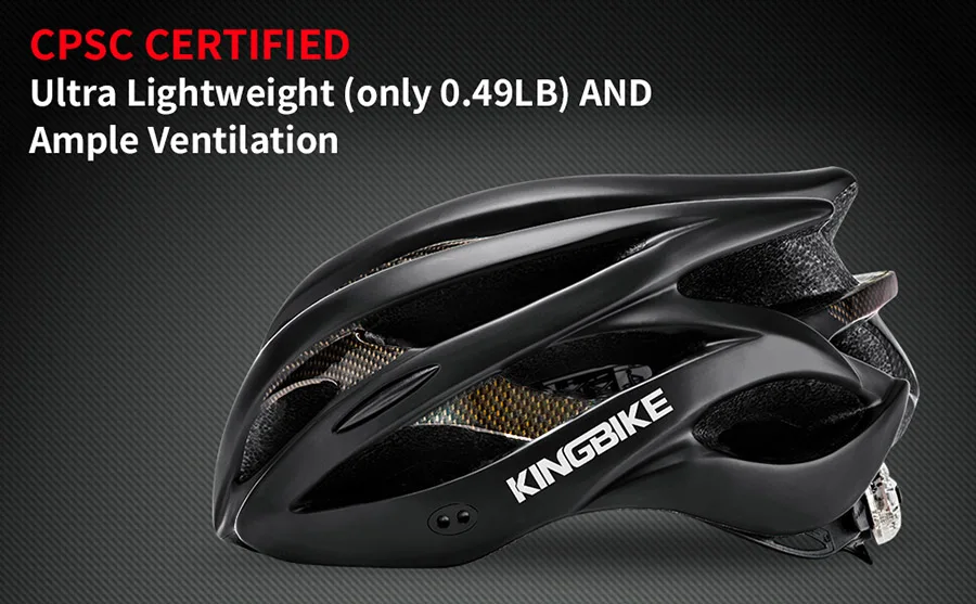 KINGBIKE велосипедные шлемы для мужчин и женщин, велосипедный шлем, задний светодиодный светильник для горной дороги, MTB руля, интегрально формованный велосипедный шлем 56-63 см