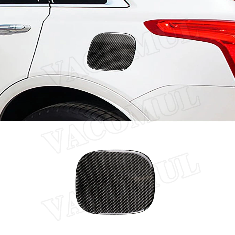 

1Pc Fuel Tank Cap Cover Carbon Fiber Sticker Trim Auto Round Lid Potection Round Lid Car for Cadillac XT5 2016-2019