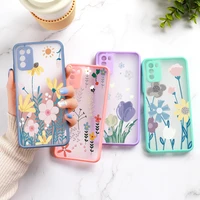 case for oppo a72 cases print coque for oppo a7 a5s a7n ax7 a12 a8 a31 reno 4 pro transparent lens protection flowers pc cover