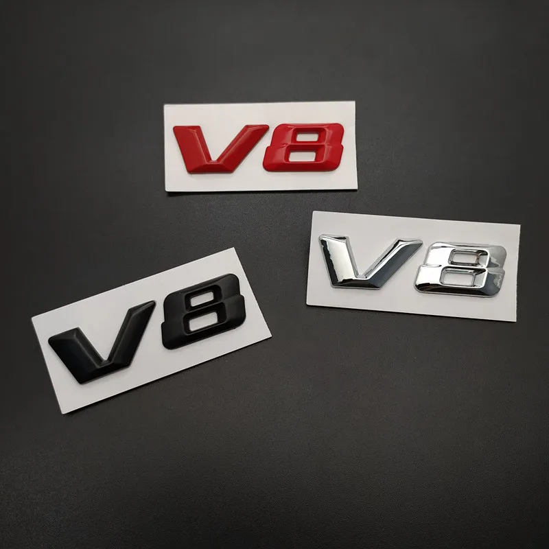 1 шт. 3D Металл для Mercedes benz V8 c180 c200 c300 w204 w203 w212 w211 w124 черный серебристый