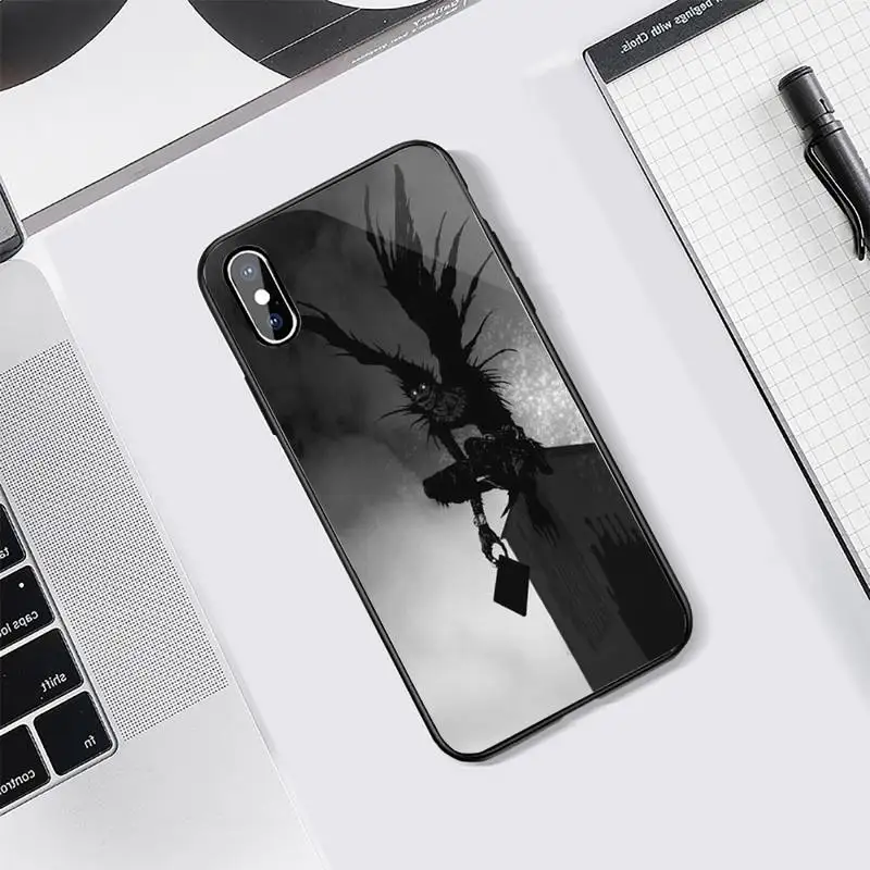 

Death Note Ryuk kira Anime Phone Case Tempered glass For iphone 5C 6 6S 7 8 plus X XS XR 11 PRO MAX