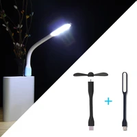 creative usb fan flexible portable mini fan usb led light lamp for power bank notebook computer summer gadget