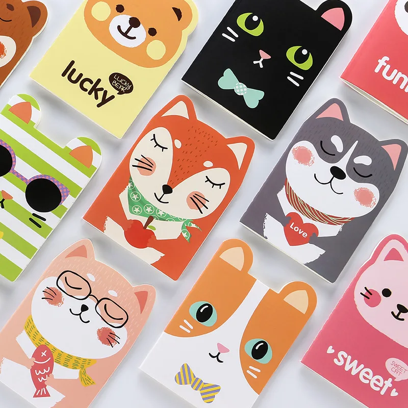 

(4 шт./лот), корейский творческий мультяшный блокнот, портативный мини-блокнот, студенческие канцелярские принадлежности, маленький блокнот