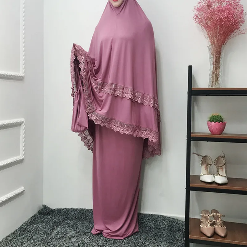 Комплект из двух предметов, мусульманское платье, длинная юбка, хиджаб, хиджаб, химаб, химар, мусульманский Рамадан, комплекты, мусульманска...