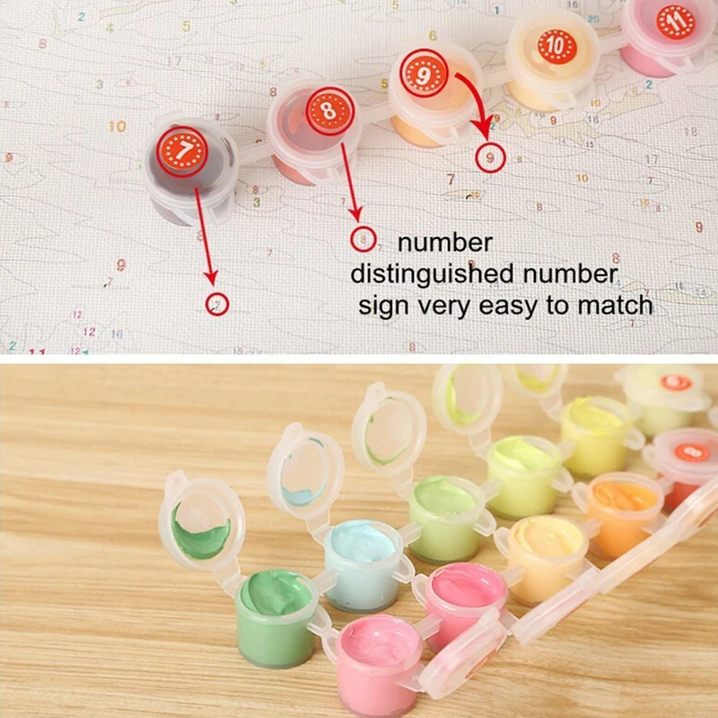 Краска по номерам DIY акриловая краска ing набор для детей и взрослых начинающих