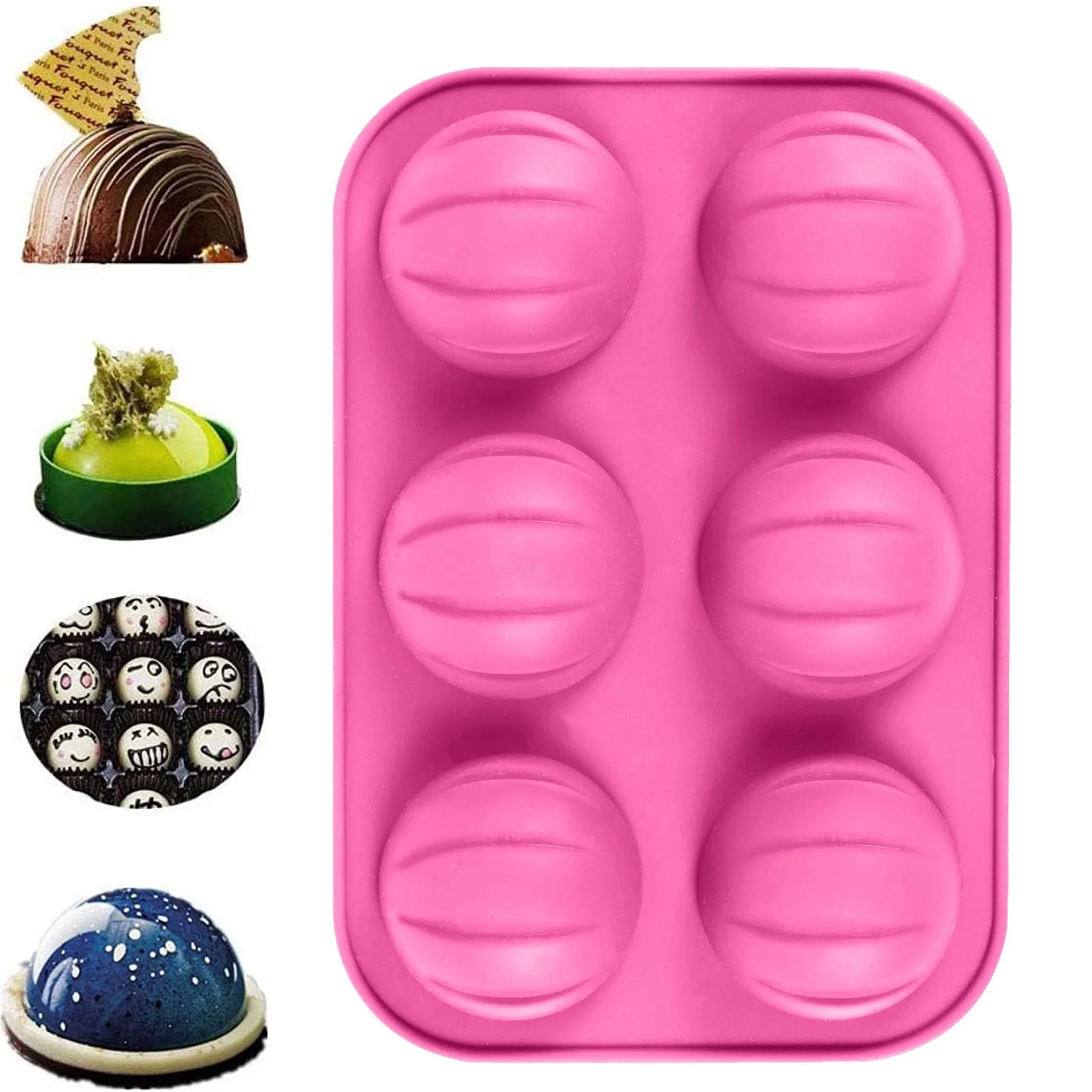 

Half Ball Sphere Silicone Cake Mold Muffin Chocolate Cookie Baking Mould Decor DIY Baking Kitchen Baking Cake Tool Decoration
