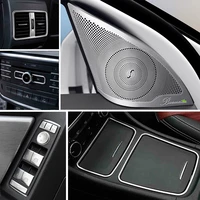 car inner door audio speaker gearshift panel door armrest cover trim sticker for mercedes benz a class w176 gla x156 accessories