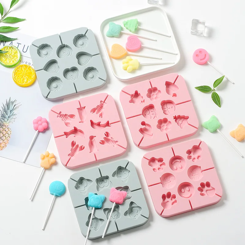 Форма сделай сам для шоколада и леденцов мультяшная лиса смайлик бриллиант форма