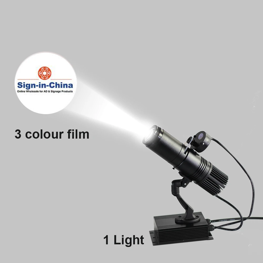 10 Вт черный Настольный или монтируемый светодиодный рекламный проектор Gobo с