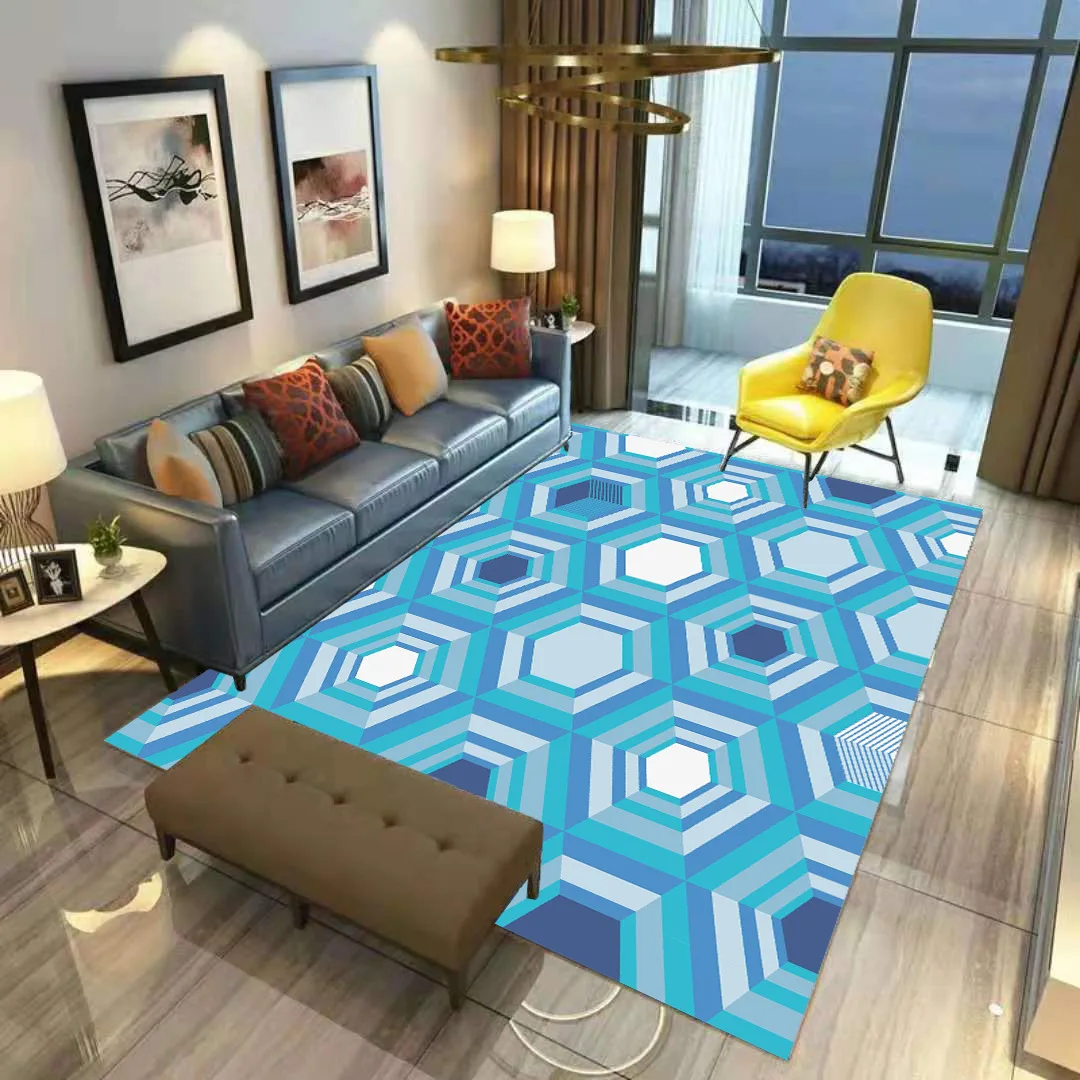

Geometric Getro Rug Soft Flannel 3D Printed Rugs Parlor Mat Area Rugs Anti-slip Large Carpet Rug Living Room Decor 05