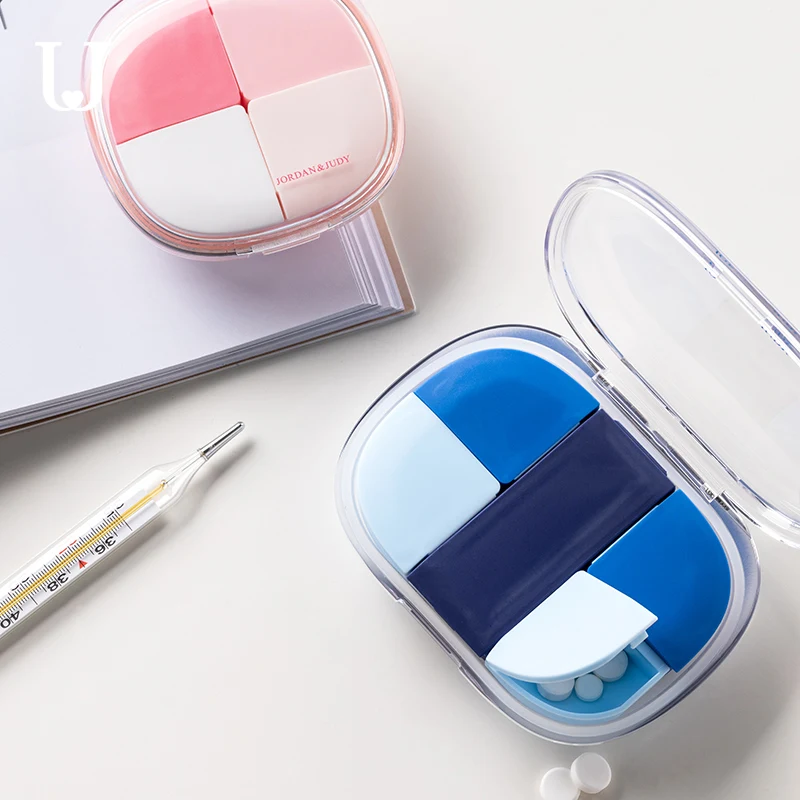 

Jordan & Judy маленький контейнер для таблеток, портативный контейнер для хранения таблеток, 7 дней, герметичный контейнер для таблеток