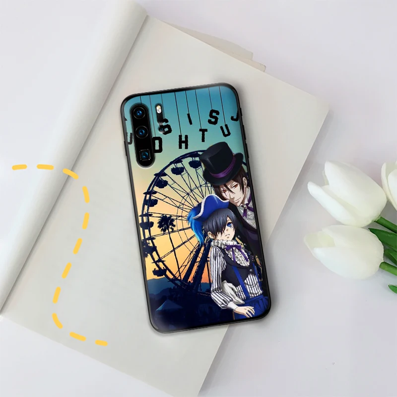 Чехлы для huawei P10 P20 2019 P8 P9 Mini P30 LITE P Smart Z 2018 Pro Аниме Черный дворецкий куросицудзи