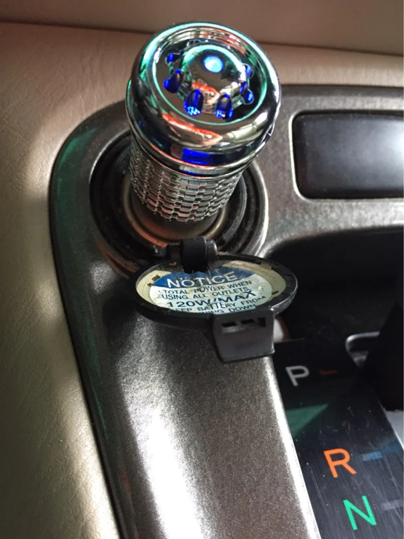 Автомобильный Воздухоочистители анион кислородный бар 12V сигареты светильник