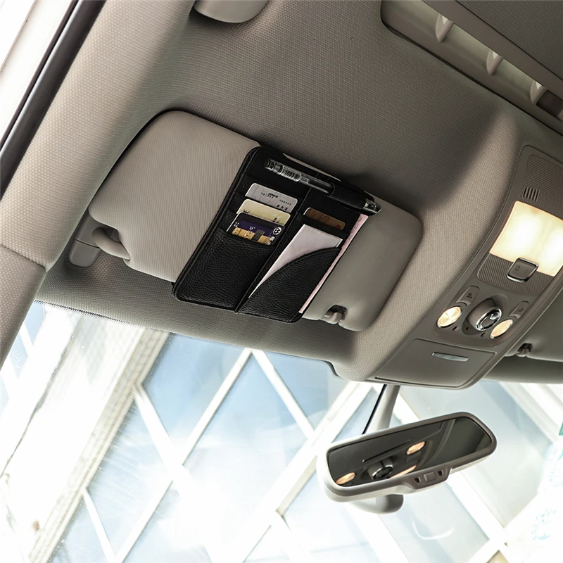 Автомобильный карманный органайзер с козырьком от солнца сумка держатель для