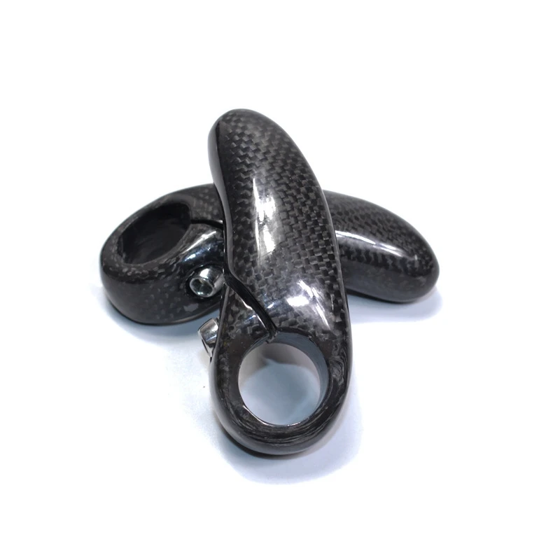 Super Light Ergonomics 3K Carbon Fibre Mountain Bicycle Handlebar Ends Black Cycling MTB Bike Bar | Спорт и развлечения