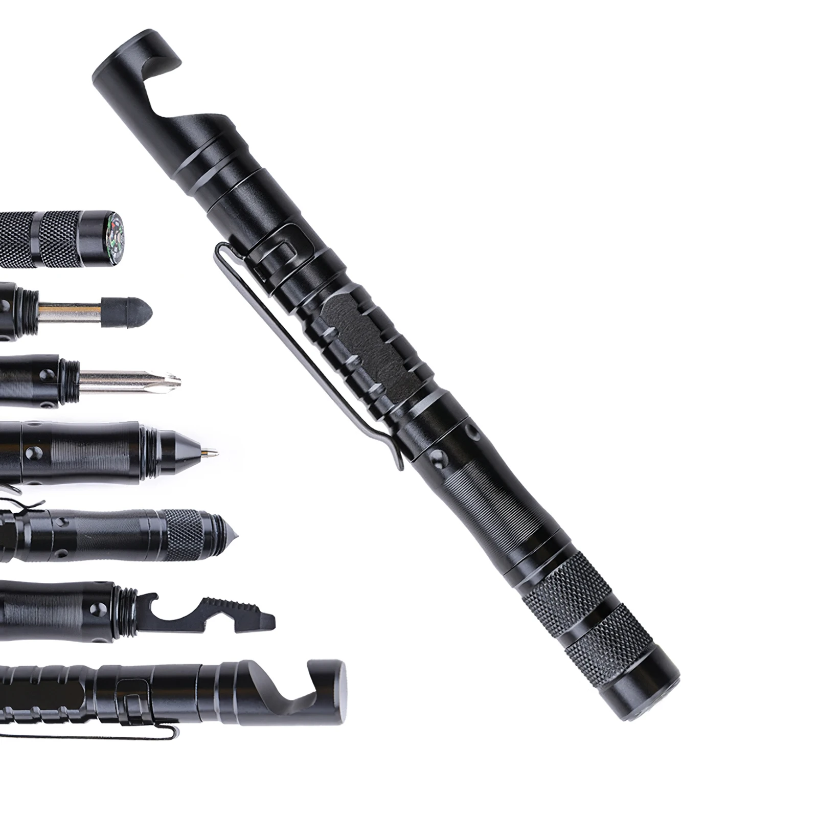 

Multifunctional Tactical Pen Detachable Durable Portable Survival Pen Kit
