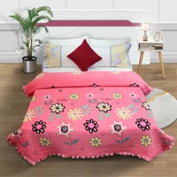 crystal velvet bed cover queen size soft and comfortable bed sheet