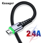 Магнитный кабель Essager а USB Type-C для Samsung S20 Xiaomi Mi, магнитное зарядное устройство для быстрой зарядки, кабель Micro USB, шнур