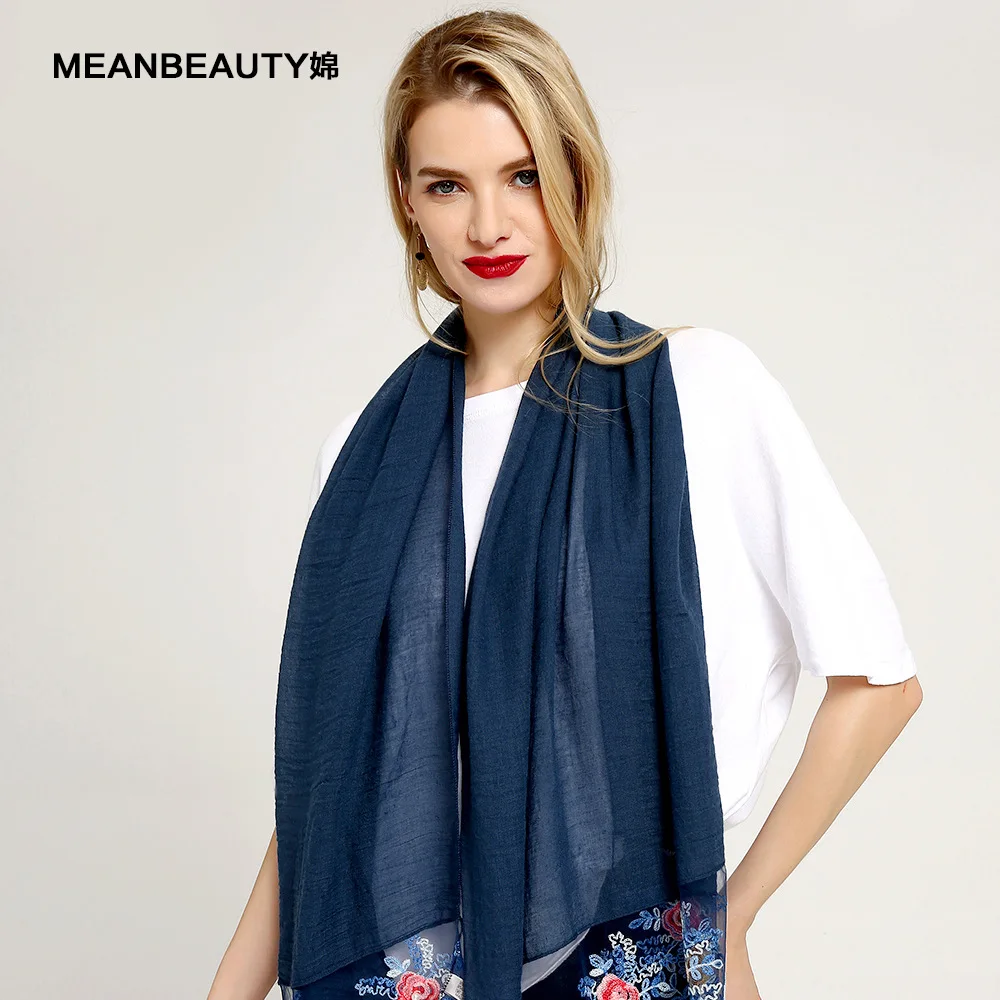 Чистая Пряжа маленькая Роза ногтей бисера леди шарф мода сто-набор вышитые из