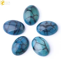 csja blue dragon veins agates cabochon cab beads natural stone for jewelry making accessories 18x2525x3530x40 mm no hole f837
