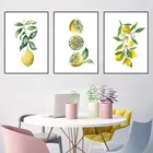 Картина на холсте с желтым лимоном, летняя картина с фруктами, постер, Настенный декор, магазин искусства, домашний декор для гостиной HD2911