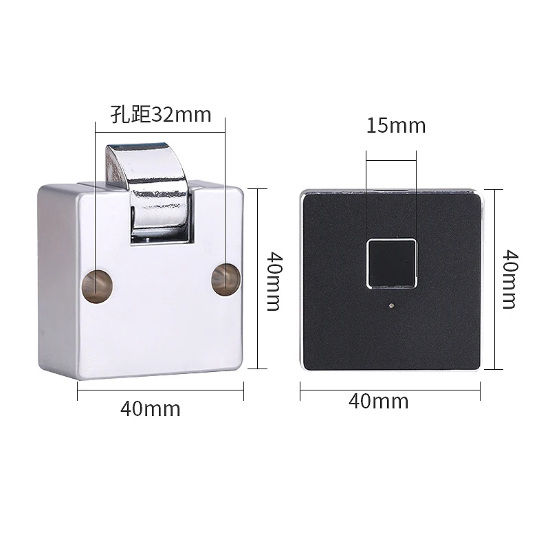 Электронный замок для шкафа умный биометрический со сканером отпечатков пальцев