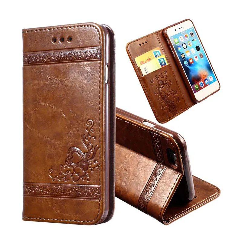 Чехол для телефона чехол из искусственной кожи флип бумажник карт Модный iPhone6s 7 8