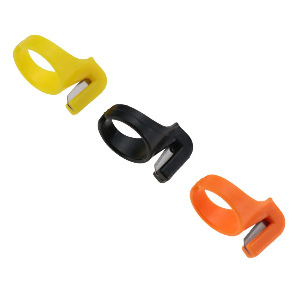 3 шт./компл. пластмассовое наперсток швейное кольцо резец палец лезвие игла